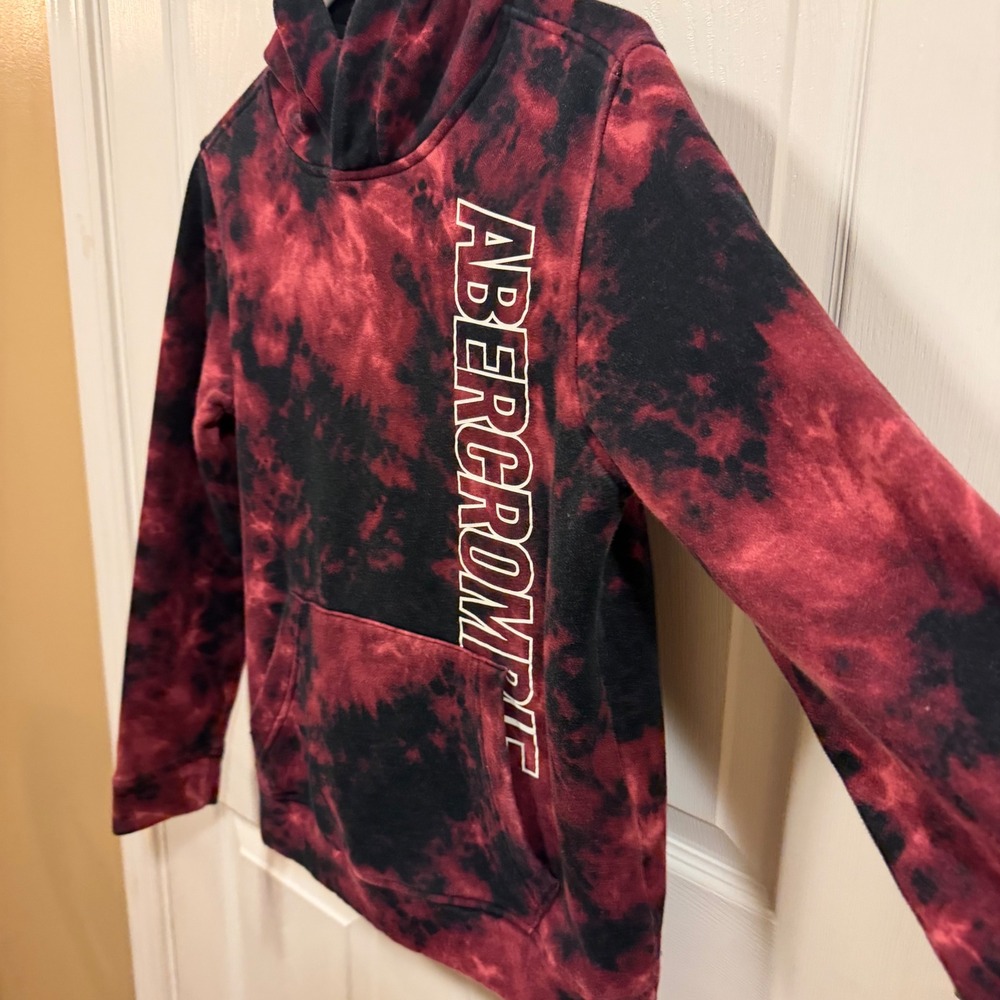 Abercrombie Kids Tie Dye Graphicโ Pullover Hoodie Size 13/14 Fleece